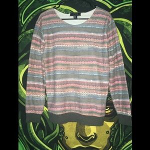 Pink And Blue Sweater